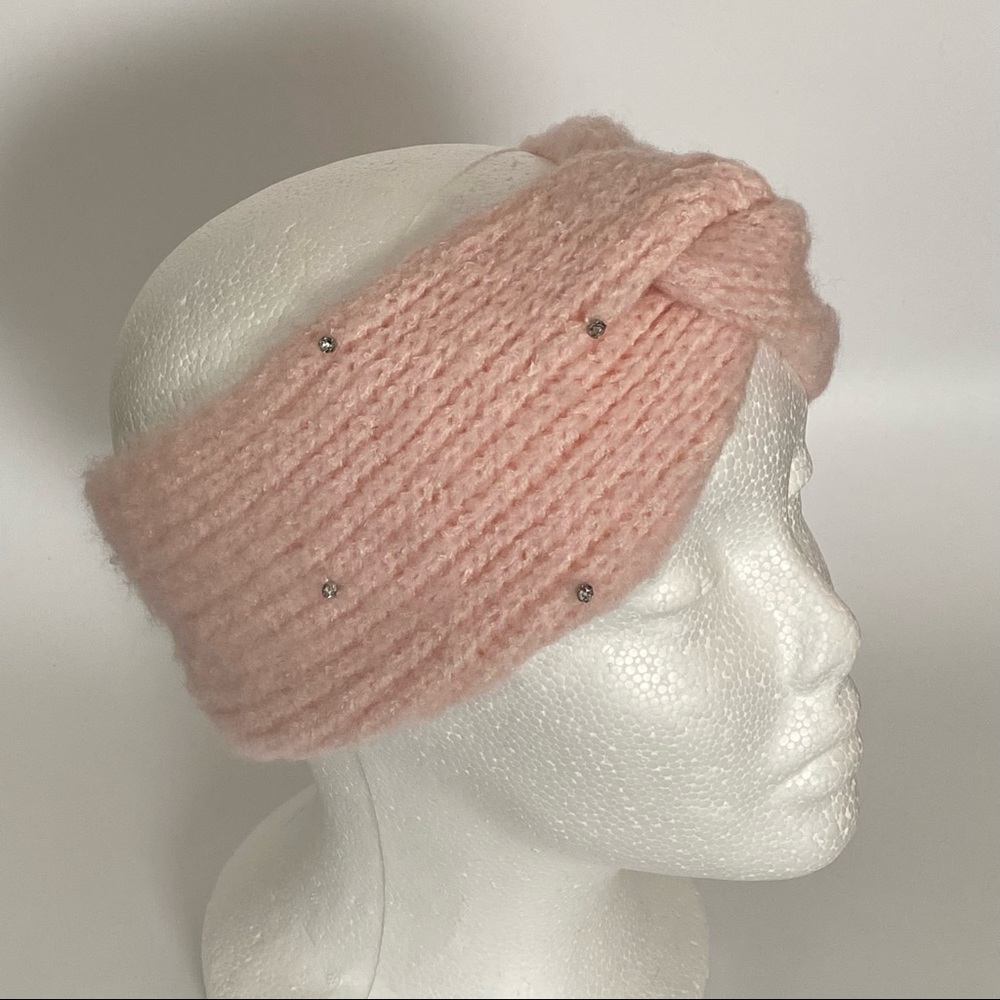 INC Embellished Headwrap Blush